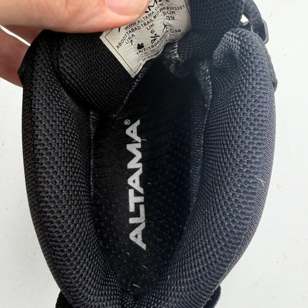 Altama Boots Aboottabad Trail Mid Waterproof Tactical Hiking Black Mens Size 7